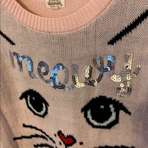 Pink Cat Christmas Sweater Meowy Christmas - Picture 3 of 6